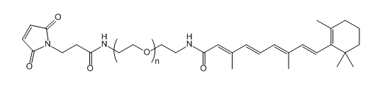 Mal-PEG-Tretinoin；马来酰亚胺-聚乙二醇-全反式维甲酸；Mal-PEG-Retinoic acid