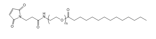 Mal-PEG-MTA；马来酰亚胺-聚乙二醇-肉豆蔻酸；Maleimide-PEG-Myristic acid