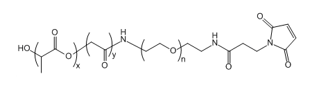 PLGA(18K)-PEG-Mal；聚（乳酸-共-乙醇酸）(18K)-聚乙二醇-马来酰亚胺；Poly(lactic-co-glycoclic acid)(18K)-PEG-Maleimide