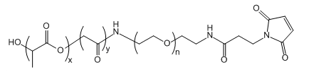 PLGA(12K)-PEG-Mal；聚（乳酸-共-乙醇酸）(12K)-聚乙二醇-马来酰亚胺；Poly(lactic-co-glycoclic acid)(12K)-PEG-Maleimide