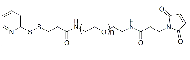 OPSS-PEG-MalOPSS-PEG-Mal；邻吡啶基二硫化物-聚乙二醇-马来酰亚胺；Ortho-Pyridyldisulfide-PEG-Maleimide