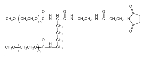 2-ArmPEG-Mal；二臂/支 PEG 马来酰亚胺；2-ArmPEG-Maleimide