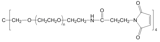 4-ArmPEG-Mal；四臂聚乙二醇马来酰亚胺；4-ArmPEG-Maleimide