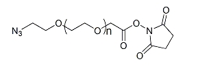 N3-PEG-SCM；α-叠氮基-ω-琥珀酰亚胺碳酸酯基聚乙二醇