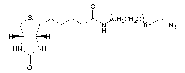 N3-PEG-Biotin；Azide-PEG-Biotin；叠氮基-聚乙二醇-生物素
