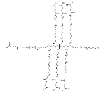 8-ArmPEG-(1Arm-N3,7Arm-carboxylic acid)；八臂聚乙二醇-(1臂-叠氮基，7臂-羧基）
