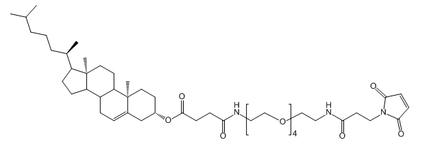 CLS-PEG4-NH-Mal；胆固醇-四聚乙二醇-氨基-马来酰亚胺；CLS-PEG4-amido-Mal