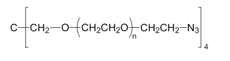 4-ArmPEG-N3； 4-ArmPEG-Azide；四臂聚乙二醇叠氮基