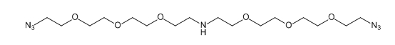 CAS ：1258939-39-7；NH-(PEG3-azide)2；NH-双(三聚乙二醇-叠氮)