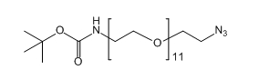 CAS： 2395004-21-2；Boc-NH-PEG11-N3；叔丁氧羰基氨基-十一聚乙二醇-叠氮