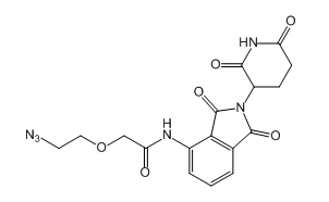 CAS ：2133360-04-8；Pomalidomide-NH-CO-PEG1-N3；泊马度胺-酰胺-一聚乙二醇-叠氮