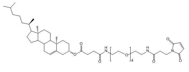 CLS-PEG4-NH-Mal；胆固醇-四聚乙二醇-氨基-马来酰亚胺；CLS-PEG4-amido-Mal