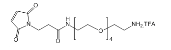 Mal-NH-PEG4-NH2.TFA；马来酰亚胺-氨基-四聚乙二醇-氨基 三氟乙酸盐