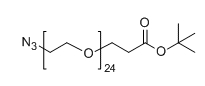 N3-PEG24-CH2CH2COOtBu；叠氮基二十四聚乙二醇丙酸叔丁酯；分子式：C55H109N3O26