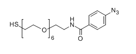 SH-PEG6-4-ABA；分子式：C21H34N4O7S；应用于医学研究