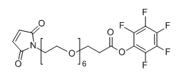 CAS No.：  1599486-33-5；Mal-PEG6-PFP