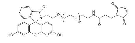 FITC-PEG-Mal；荧光素-聚乙二醇-马来酰亚胺；Fluorescein-PEG-Maleimide