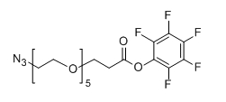 N3-PEG5-PFP ester；N3-PEG5-PFP；分子式：  C19F5H24N3O7