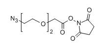 Azido-PEG2-CH2CO2-NHS；N3-PEG2-CH2CO2-NHS