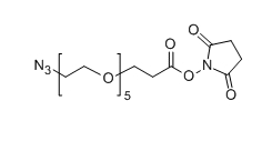 CAS ：1433996-86-1；N3-PEG5-SPA；Azido-PEG5-NHS