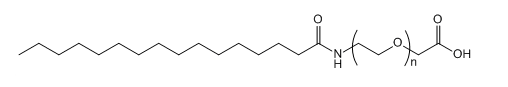 Palmitic acid-PEG-COOH；软脂酸-聚乙二醇-羧基；Palmitic acid-PEG-Acid