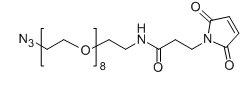 N3-PEG8-Mal；Azido-PEG8-Maleimide；C25H43N5O11；分子量：  589.3