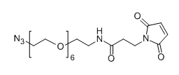 Azido-PEG6-Maleimide；N3-PEG6-Mal；C21H35N5O9；分子量：  501.24