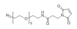 N3-PEG5-Mal；Azido-PEG5-Maleimide；C19H31N5O9；分子量：  457.22