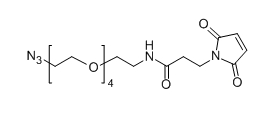 Azido-PEG4-Maleimide；N3-PEG4-Mal；C17H27N5O7；分子量：  413.19