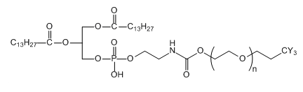 DMPE-PEG-CY3；二肉豆蔻酰磷脂酰乙醇胺-聚乙二醇-Cy3