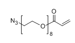 Azido-PEG8-Acrylate；N3-PEG8-AC；C19H35N3O9；分子量：  449.5