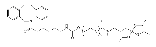 DBCO-PEG-Silane；二苯并环辛炔-聚乙二醇-三乙氧基硅烷；DibenzocycolctynePEG-Silane