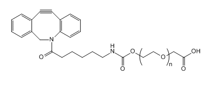 DBCO-PEG-COOH；二苯并环辛炔-聚乙二醇-羧基；Dibenzocycolctyne-PEG-Acid