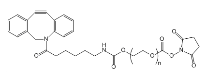 DBCO-PEG-NHS；二苯并环辛炔-聚乙二醇-活性酯；DBCO-PEG-SC