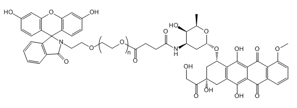 FITC-PEG-Azithromycin；荧光素-聚乙二醇-阿奇霉素；Fluorescein-PEG-Azithromycin