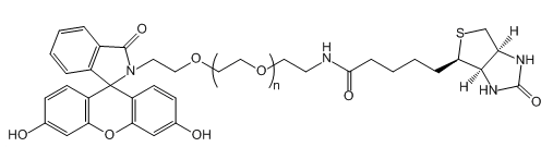 FITC-PEG-Biotin；荧光素-聚乙二醇-生物素；Fluorescein-PEG-Biotin