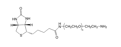 Biotin-PEG-NH2；α-生物素-ω-氨基聚乙二醇；Biotin-PEG-Amine
