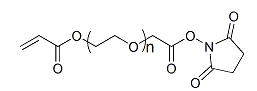 AC-PEG-SCM;α-丙烯酸酯基-ω-琥珀酰亚胺碳酸酯基聚乙二醇