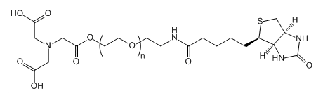 NTA-PEG-Biotin；氮川三乙酸-聚乙二醇-生物素；Nitrilotriacetic acid-PEG-Biotin