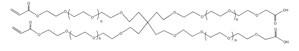 4-ArmPEG-(2AC-2AA);四臂聚乙二醇-(2臂-丙烯酸酯，2臂-乙酸）