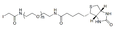 IA-PEG-Biotin；α-碘乙酰基-ω-生物素聚乙二醇；Iodoacetate-PEG-Biotin