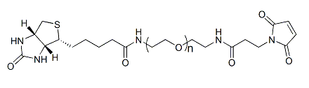 Biotin-PEG-Mal；α-生物素-ω-马来酰亚胺基聚乙二醇；Biotin-PEG-Maleimide