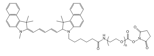 Cy5.5-PEG-SC；Cy5.5-PEG-NHS；花青素Cy5.5-聚乙二醇-琥珀酰亚胺碳酸酯