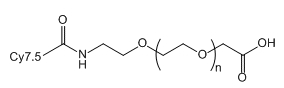 Cy7.5-PEG-AA；Cyanine7.5-PEG-Acetic acid；Cy7.5-聚乙二醇-乙酸
