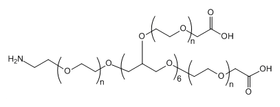 8-ArmPEG-(7Arm-COOH,1Arm-NH2)；八臂聚乙二醇-（7臂羧基-1臂氨基）