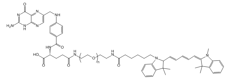 Cy5-PEG-FA；Cy5-PEG-Folic Acid；CY5-聚乙二醇-叶酸