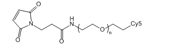 Cy5-PEG-Maleimide；Cy5-PEG-Mal；CY5-聚乙二醇-马来酰亚胺