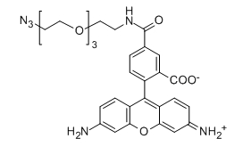 Carboxyrhodamine 110-PEG3-N3；C29H30N6O7；分子量：  574.6