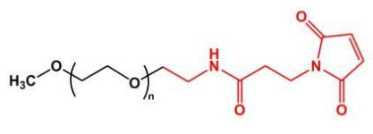 mPEG-MAL；甲氧基聚乙二醇马来酰亚胺；mPEG-Maleimide