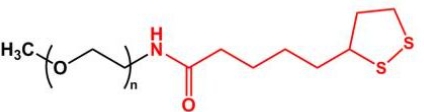 mPEG-LA；mPEG-Lipoic acid；甲氧基聚乙二醇硫辛酸 